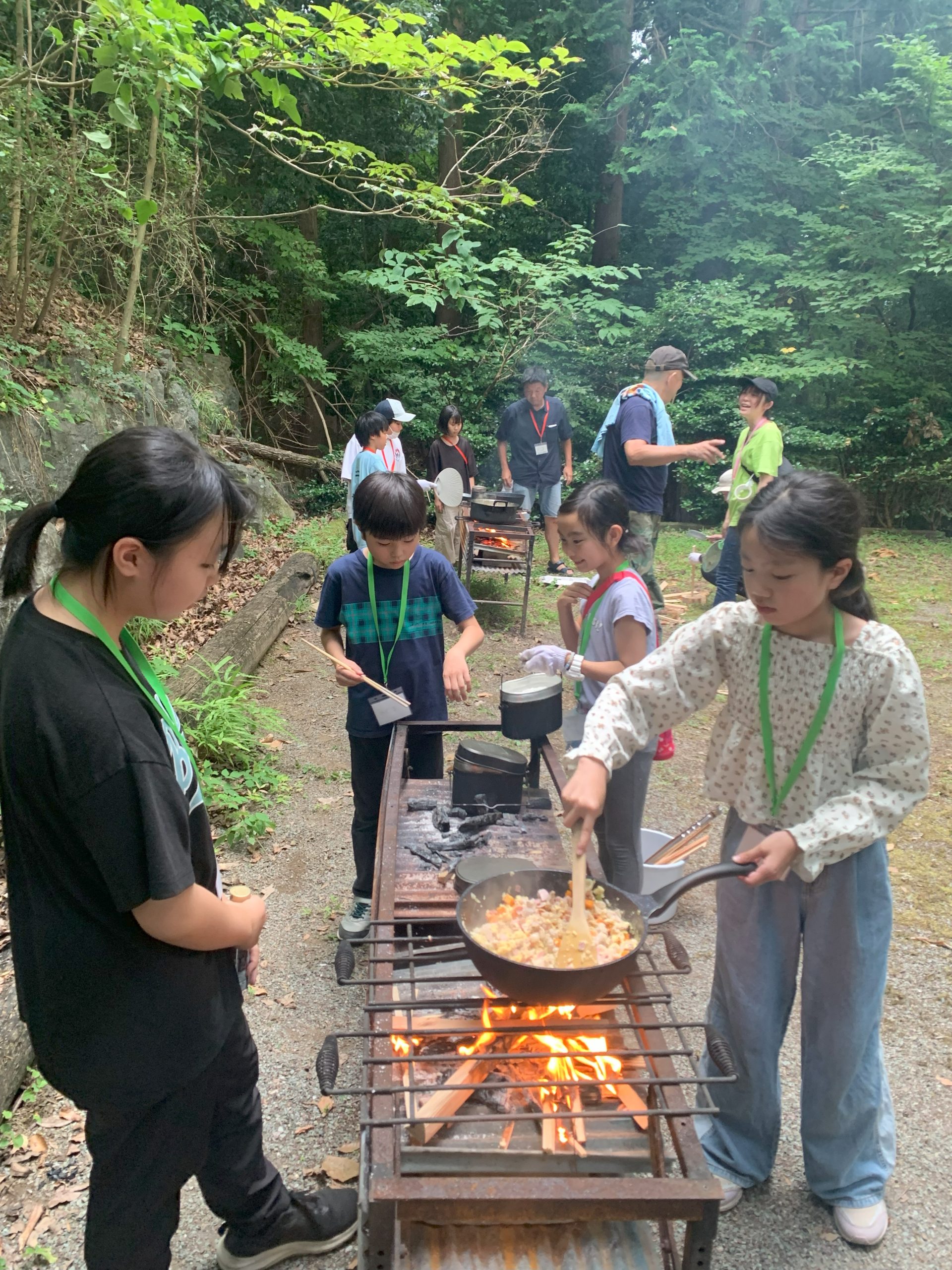 キャンプ写真5一日目夜ごはんづくり